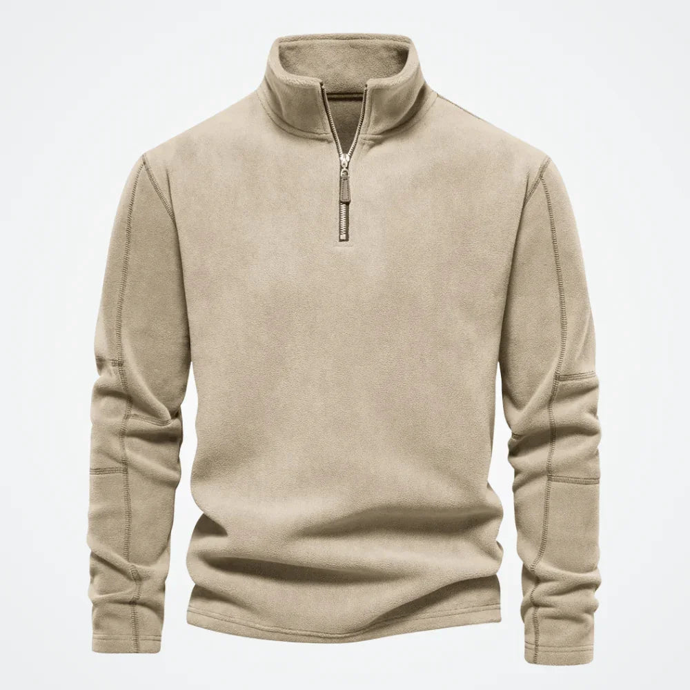 Men's Hoodie with High Collar Tromsø - Pure