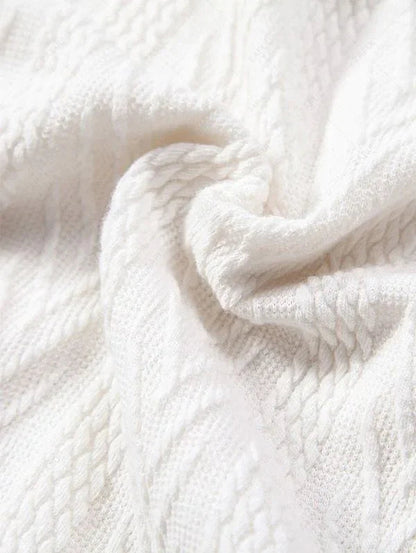 Men\'s Solid Color Jacquard Textured Polo Collar Half Buttoned Short Sleeves T-shirt and Cotton and Linen Straight Leg Pants Set   BLACK COFFEE